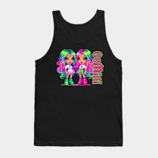 Gemini Szn Dollz Zodiac Birthday Baddie Anime Y2K Tank Top